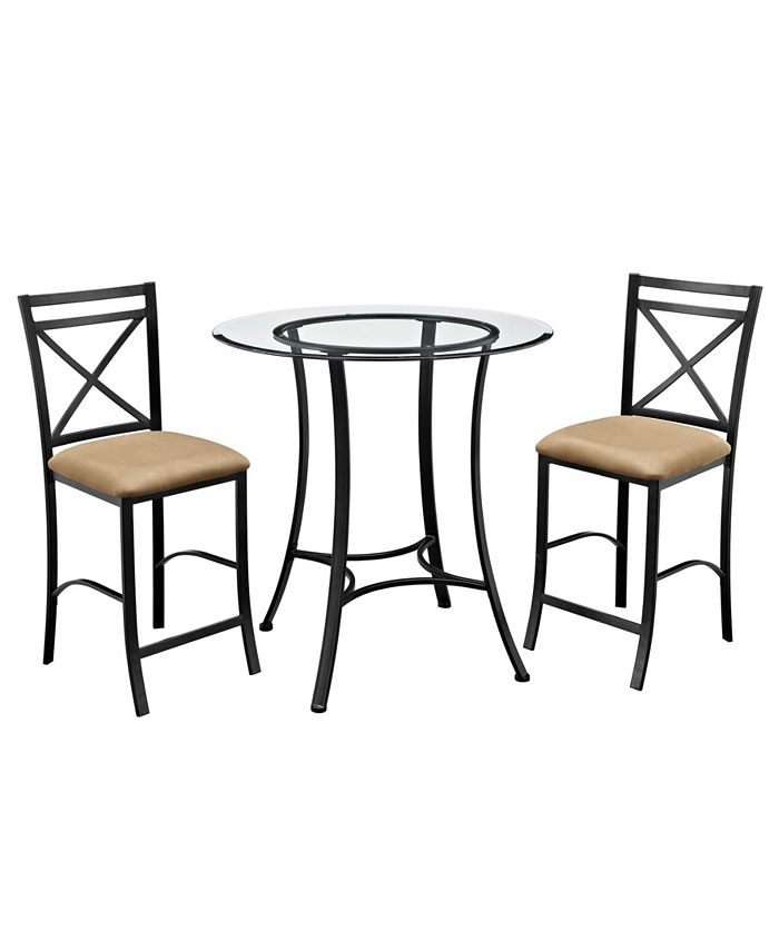 Dorel Living Latrobe 3Piece Counter Height Dining Set Macy's