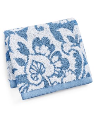 Charter Club - Elite Scroll Paisley Cotton 13" x 13" Wash Towel