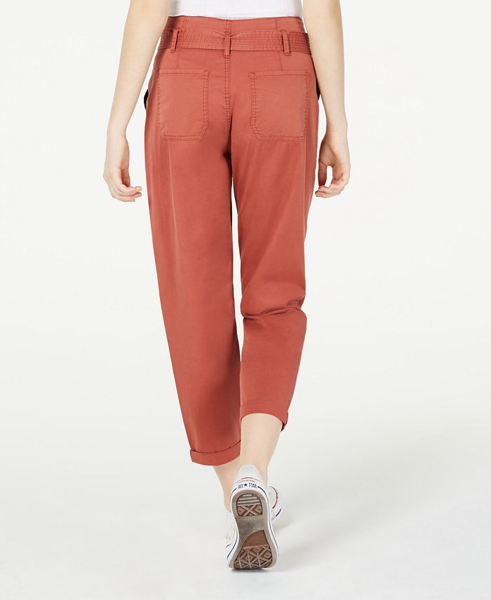 Vanilla Star Belted Cuffed Pants & Reviews - Jeans - Juniors - Macy's