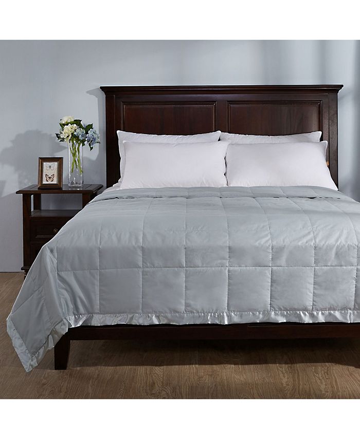 Puredown Lightweight Down Blanket with Satin Weave King Macy's