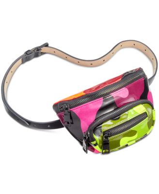 Steve Madden - Mini Mixed-Camo Belt Bag