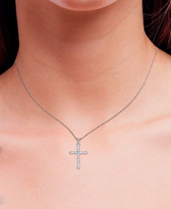 Macy's shop diamond cross
