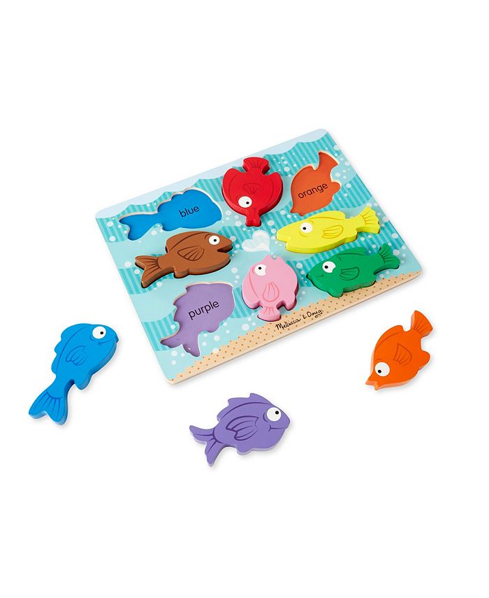 Melissa and Doug Colorful Fish Chunky Puzzle - Macy's