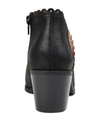 Women's Tessa Scalloped Block Heel Booties