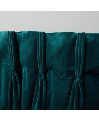 Curtains Velvet Heavyweight Pinch Pleat Curtain Panel Pair, 27" x 108"