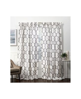 Exclusive Home Curtains Kochi Linen Blend Hidden Tab Top Curtain