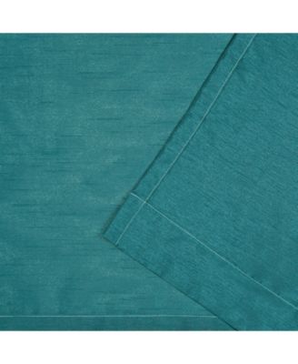 Curtains Chateau Striped Faux Silk Pinch Pleat Curtain Panel Pair, 27" x 96"