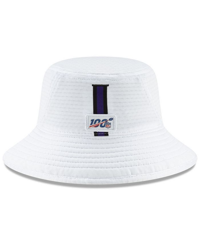 New Era Baltimore Ravens Training Bucket Hat - White