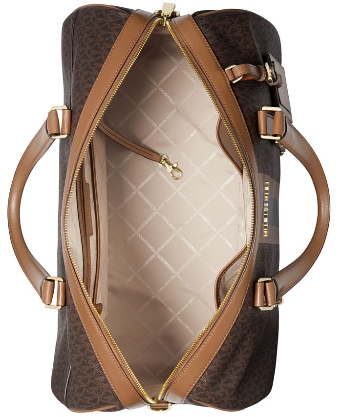 Michael Kors Signature Leather Bedford Travel Extra Large Duffel