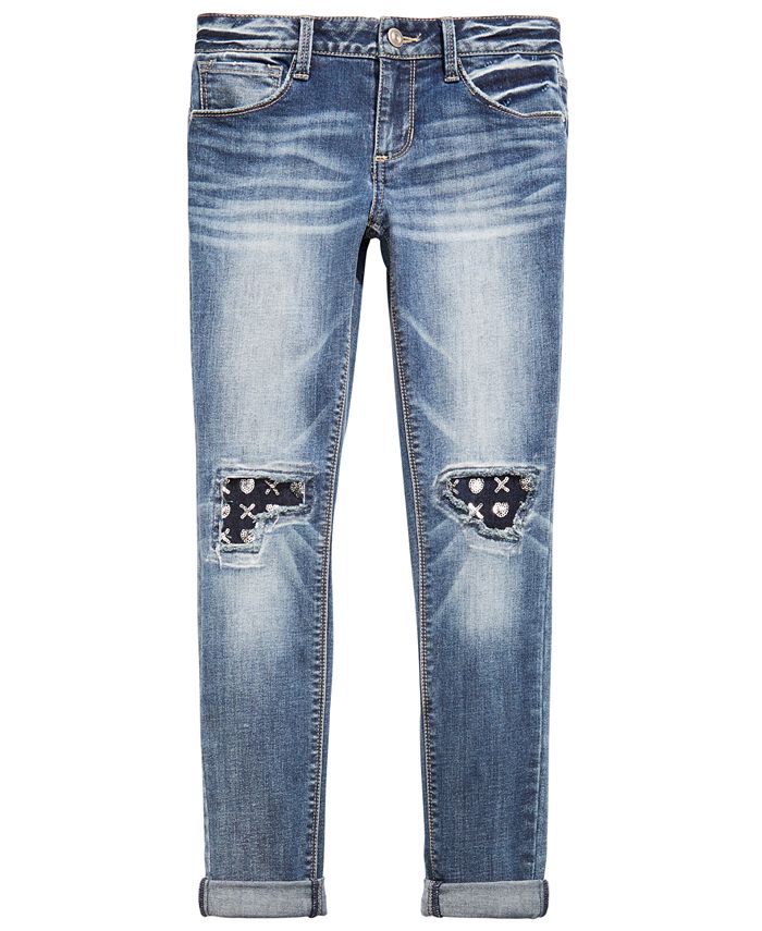 Imperial Star Big Girls Knee-Patch Jeans - Macy's
