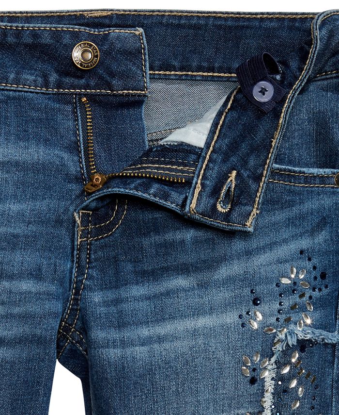 patched ripped jeans womens