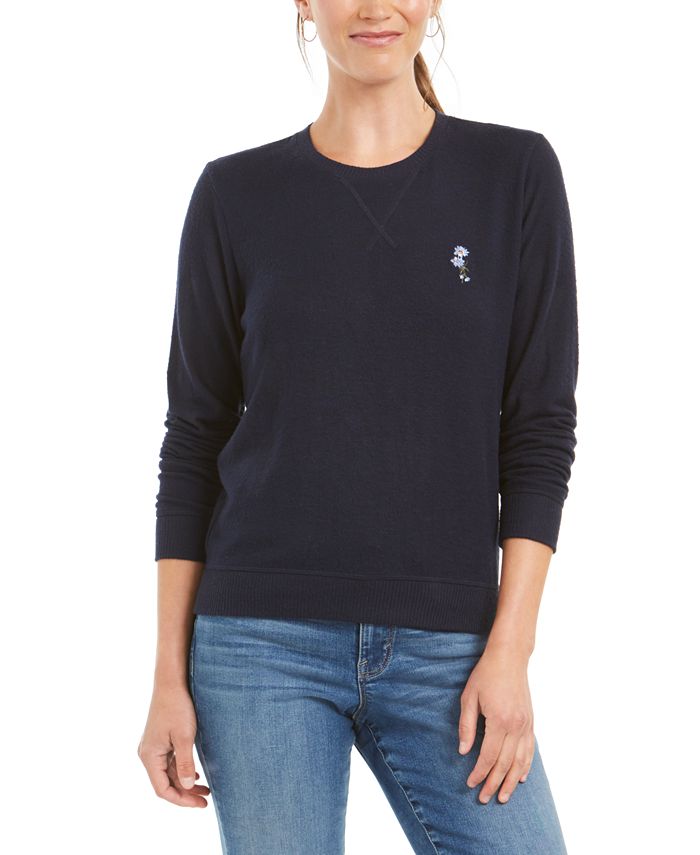 lucky brand floral sweater