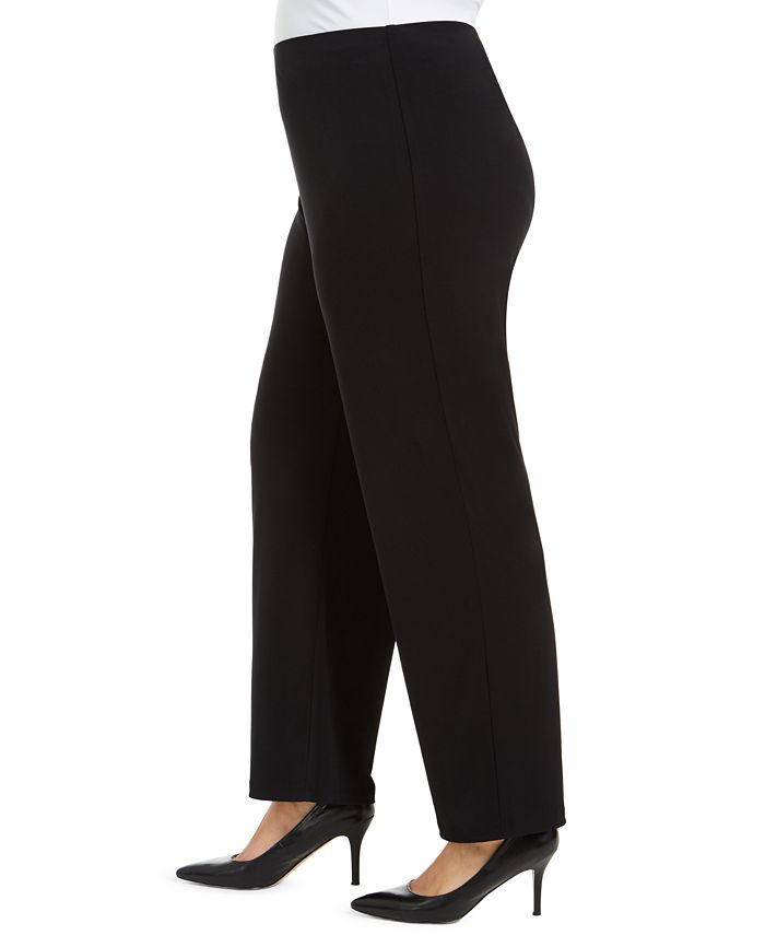 Alfani Plus Size Knit Wide-Leg Pant, Created for Macy's - Macy's