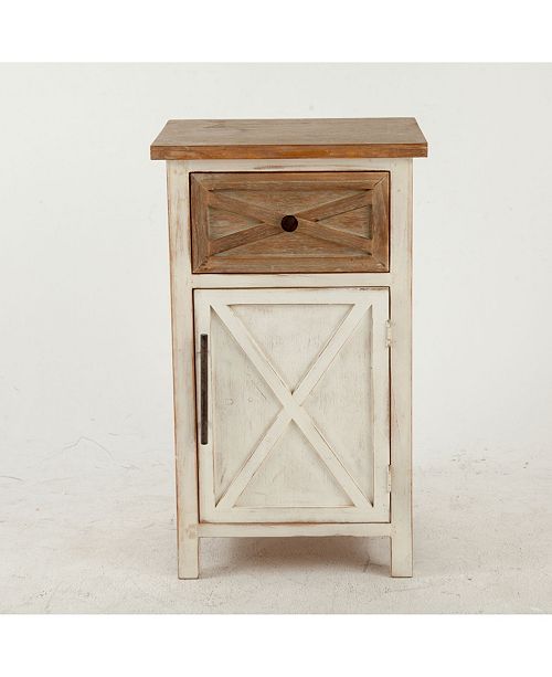 Luxen Home Rustic Antique Small Console Cabinet Reviews