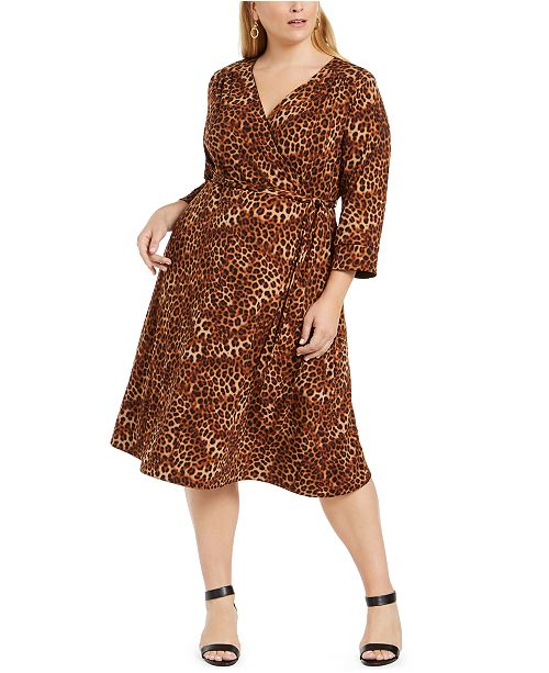 Plus Size Reversible Tie Waist Dress Created For Macy S