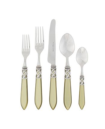 VIETRI - Aladdin Antique Light Gray 5-Pc. Flatware Place Setting