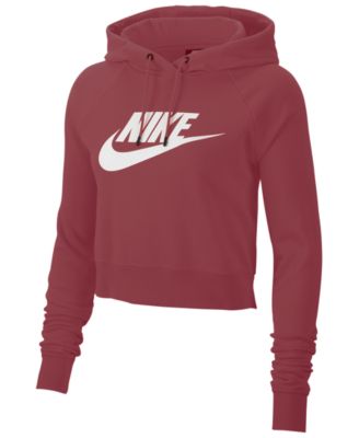 nike sportswear essential cropped hoodie