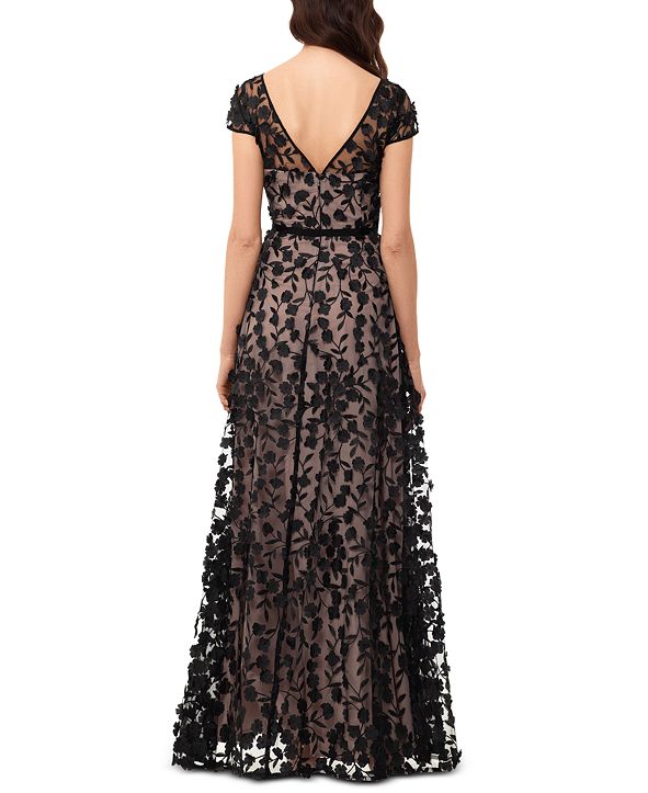 XSCAPE Petite Floral-Appliqué Gown & Reviews - Dresses - Petites - Macy's