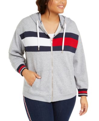 zip front hooded sweatshirt