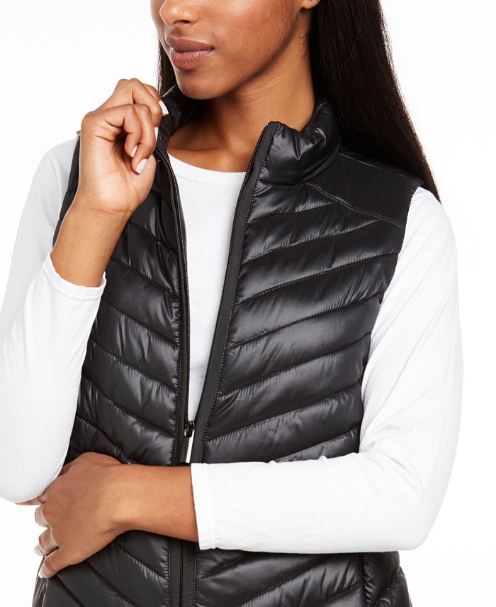 Calvin Klein Quilted Puffer Vest & Reviews Jackets & Blazers Women