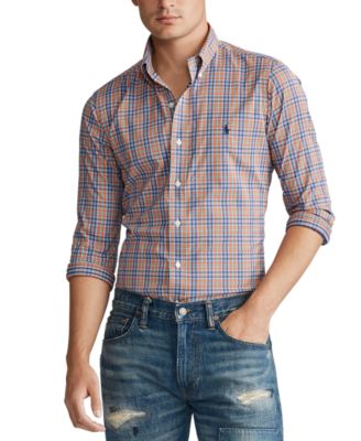 polo ralph lauren classic fit plaid twill shirt