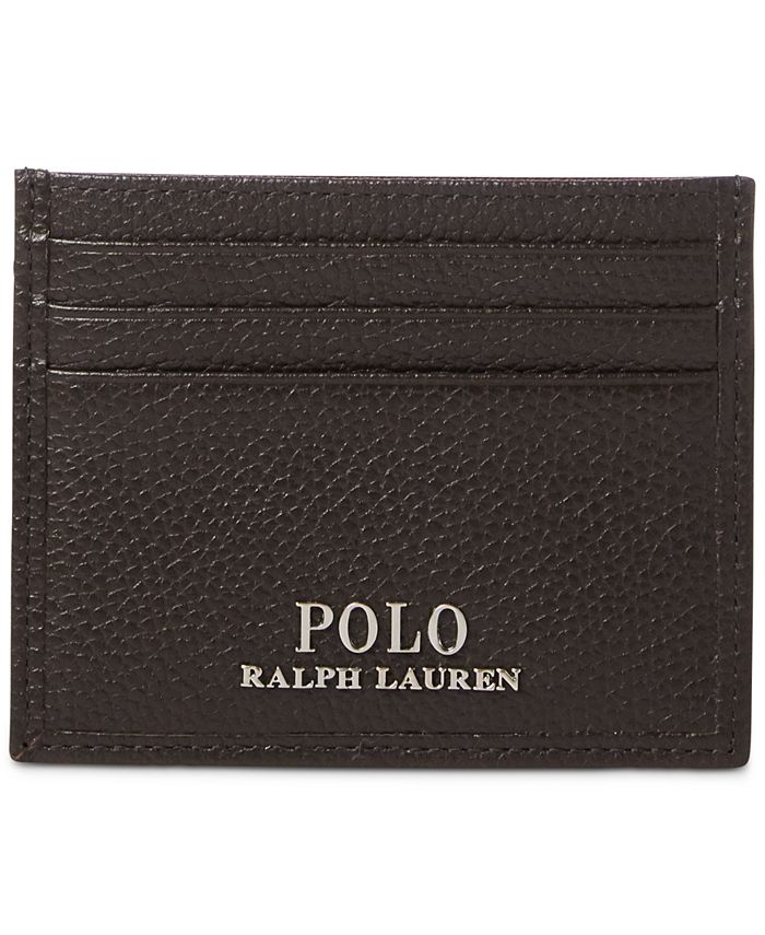 Polo Ralph Lauren Men's Pebbled Leather Card Case Macy's