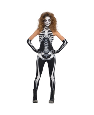 Amscan Bone-a-Fied Babe Skeleton Adult Women's Costume