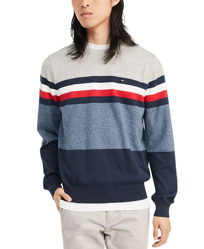 Tommy Hilfiger Men's Signature Knoxville Sweater & Reviews - Sweaters ...