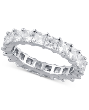 Diamond Princess Eternity Band (4 ct tw) in 14k White Gold