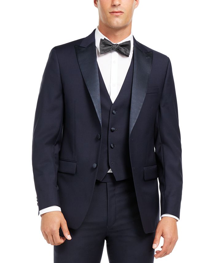 Navy blue shop tuxedo macy's
