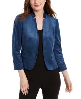 Nine West Faux-Suede Stand-Collar Kiss 