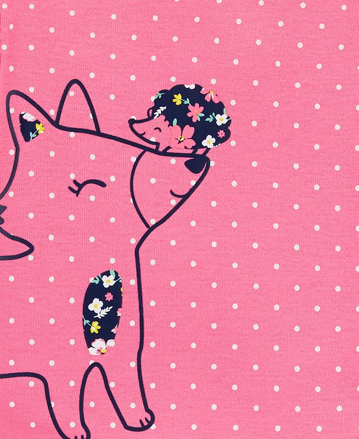 Carter's Baby Girls 3Pc. Cotton Fox TShirt, FloralPrint Bodysuit