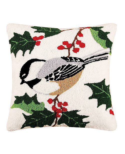 C F Home Chickadee Needlepoint Pillow Reviews Decorative