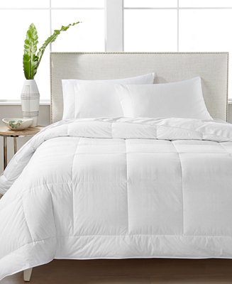 Hotel Collection White Down 400-Thread Count Medium Weight Full/Queen Comforter, Created For ...