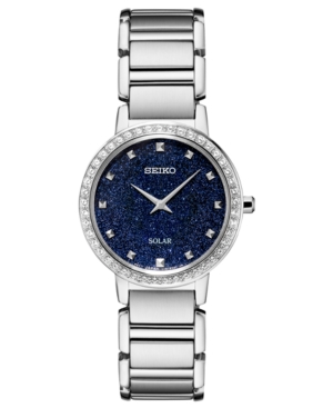 image of Seiko Women-s Solar Stainless Steel Bracelet Watch 30.3mm