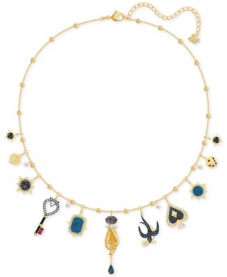 Swarovski - Gold-Tone Crystal Tarot-Inspired Choker Necklace, 12' + 2" extender