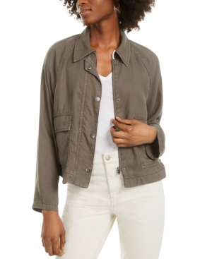 Oat Raglan Patch-Pocket Jacket