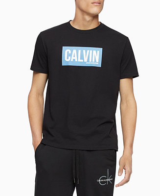Calvin Klein Jeans Men's Block Logo Graphic T-Shirt - Macy's