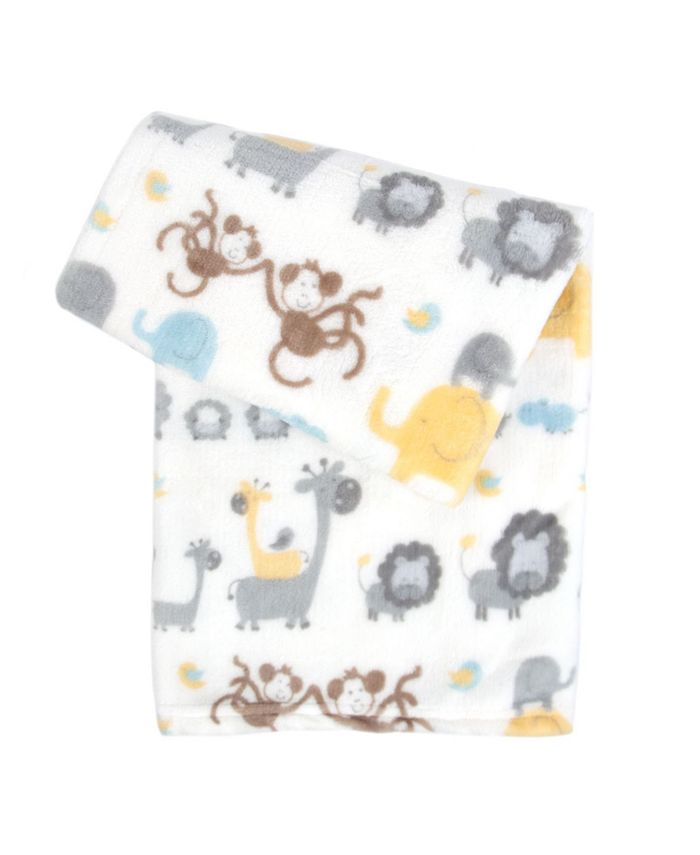 Tadpoles UltraSoft Micro Fleece Plush Safari Baby Blanket Macy's