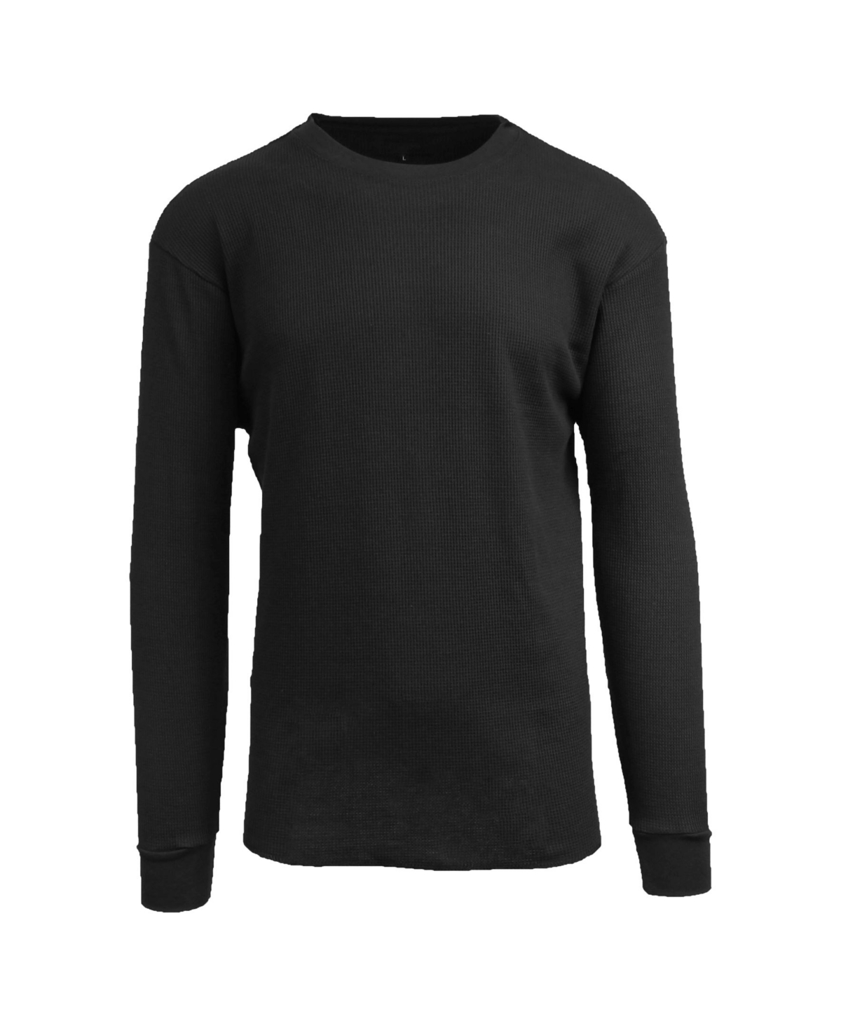 Men's Waffle Knit Thermal Shirt - Black