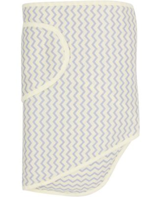 Miracle Baby Baby Boys or Baby Girls Miracle Blanket Swaddle Wrap - Chevrons with Yellow Trim