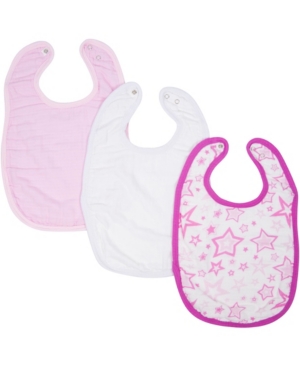 Miracle Baby Boys and Girls Muslin Adjustable Bib - Pack of 3