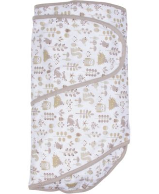 Miracle Baby Baby Boys or Baby Girls Miracle Blanket Swaddle Wrap - Foxes Friends