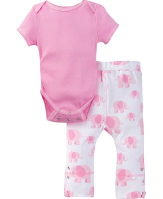 Boys and Girls Short Sleeve Bodysuit and Pant Outfit