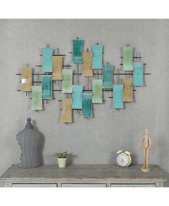 Luxen Home Metal Abstract Geometric Wall Decor & Reviews All Wall