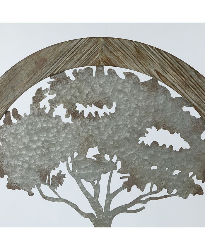 Luxen Home Metal Tree and Wood Frame Wall Decor Macy's