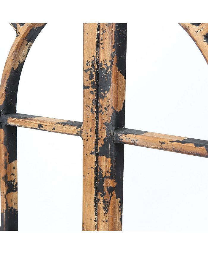 Luxen Home Wood Arched Window Wall Decor Macy's