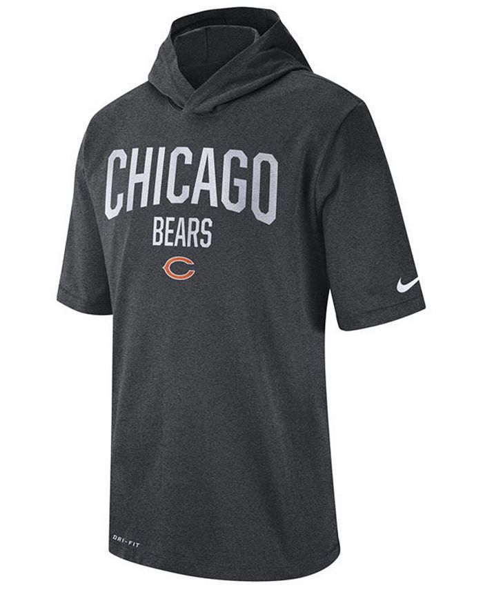 Nike Men's Chicago Bears Dri-FIT Training Hooded T-Shirt & Reviews ...