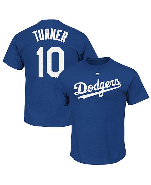 Majestic Men S Justin Turner Los Angeles Dodgers Official Player T