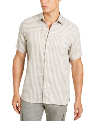 Tasso Elba - Men's Houndstile Woven Shirt